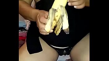 con su platano divorciada cachonda