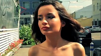 Russian Model Ekaterina Zueva walking nude for MTV Russia