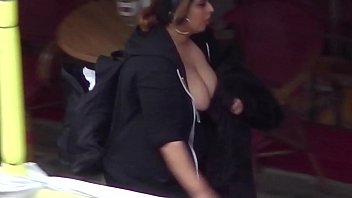 Weird BBW Loves Having Her Tits Bouncing Around In Public