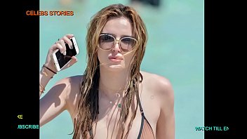 Bella Thorne Exposing Hot Tits Cleavage in Bikini Swimsuit