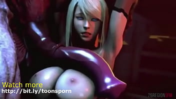 Samus Aran get Fucked by Alien Huge Dick