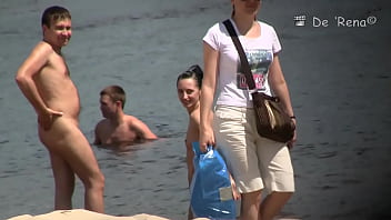 Good asses on a beach.