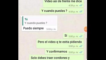 Video de joven chatiando