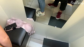 I could not resist and fucked her niece FeralBerryy in the dressing room of the Mall. Cum covered panties