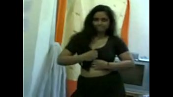 My black saree strip dance