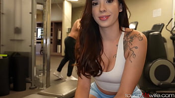 Gym Bunny Wife Takes Strange Dick in Hotel