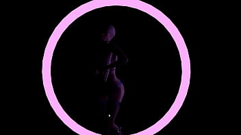 3D animated half-naked sexy girl Aurora elegantly dances to good music