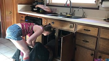 lucky plumber fucked by teen - Erin Electra