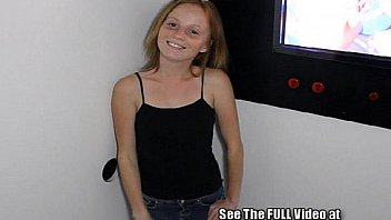 Red Head Shorty Ravaged in a Glory Hole!