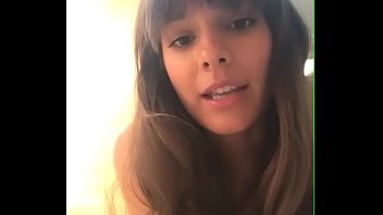 Aussie celeb Caitlin Stasey talking crap with her tits out