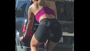 Tatted Biker Babe Candid