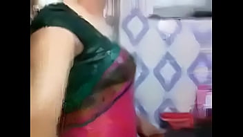 College girls in saree stripping