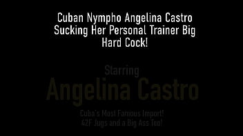No doubts Angelina Castro is such a nympho cougar. It seems like this bitch wanna blow every man she meets... this time her personal trainer! Full Video & Angelina Castro @AngelinaCastroLive.com