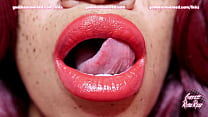 GODDESS ROSIE REED LIPSTICK MOUTH FETISH WORSHIP EBONY LIPS